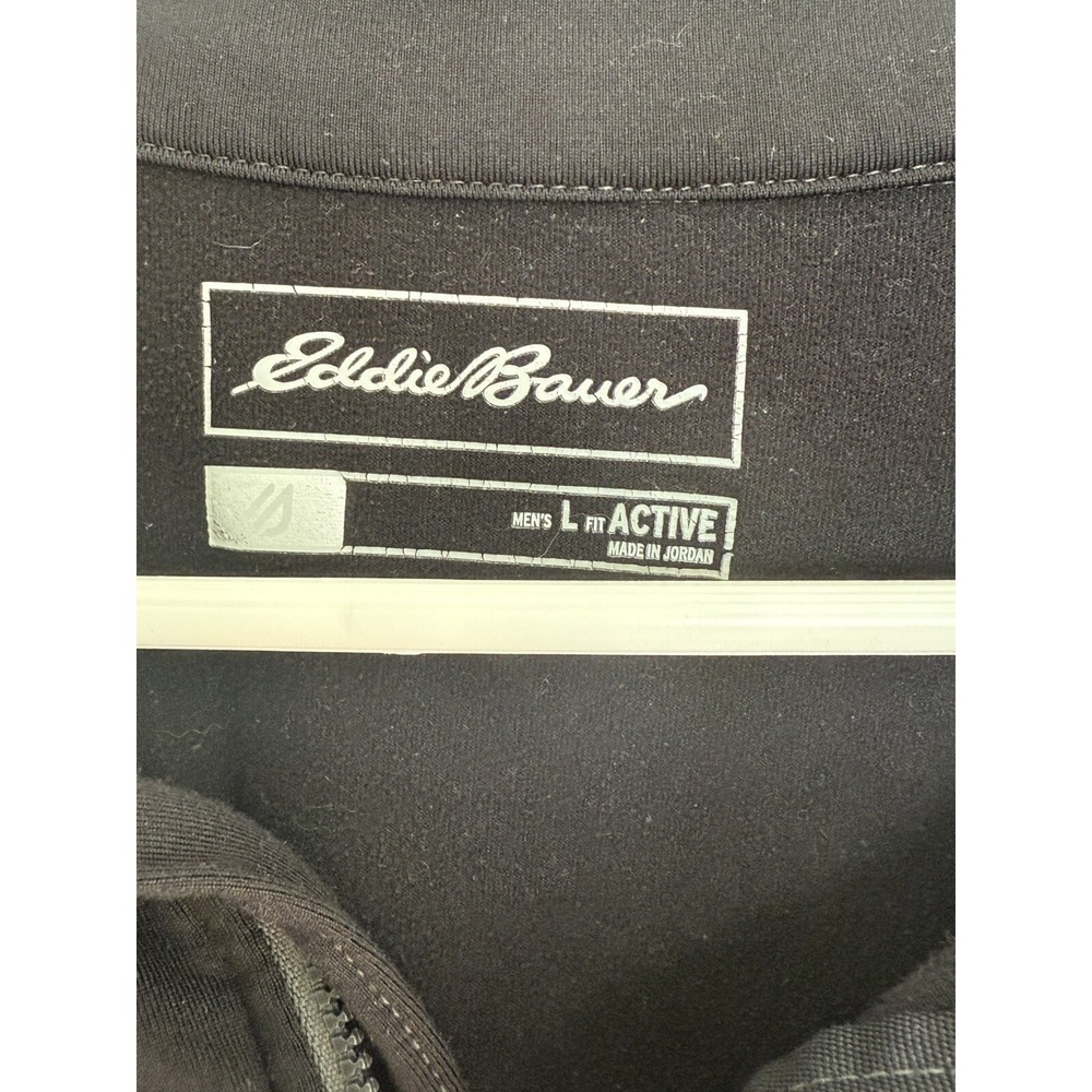 Eddie Bauer Athletic Fit  1/4 Zip Long Sleeve Pullover Free Heat - Men's Large - Picture 3 of 4